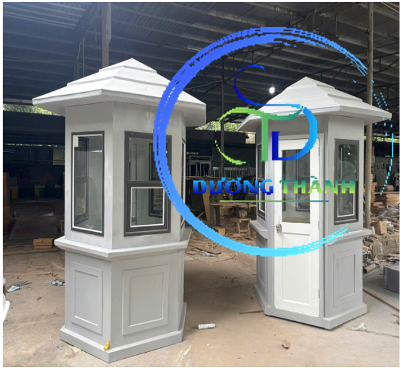 Bốt gác bảo vệ khung thép mái composite